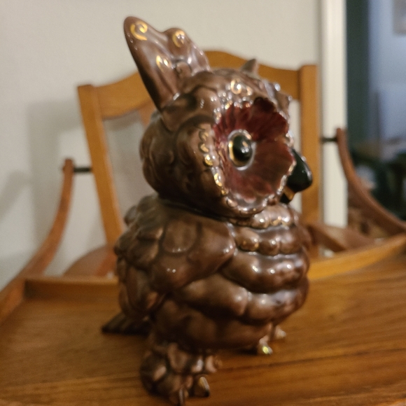 *Hoot Owl Ceramic MCM Kay Finch  Size 8"x 8" - Picture 3 of 9